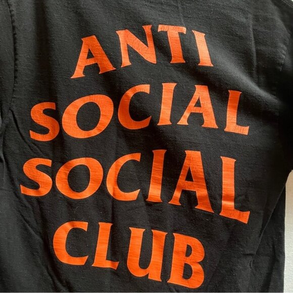 Anti Social Social Club x Undefeated Paranoid T-shirt Sz S - Picture 4 of 7